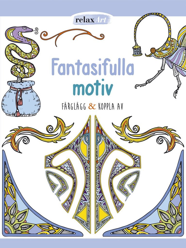 Fantasifulla motiv : färglägg & koppla av 1