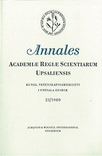 Kungl. Vetenskapssamhällets i Uppsala årsbok 23/1980, Häftad