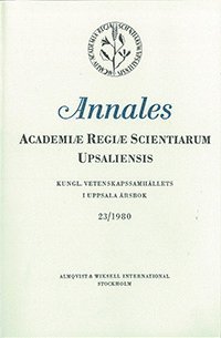 Kungl. Vetenskapssamhällets i Uppsala årsbok 23/1980 1