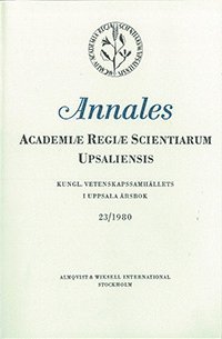 Kungl. Vetenskapssamhällets i Uppsala årsbok 23/1980, Häftad