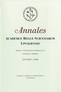 Kungl. Vetenskapssamhällets i Uppsala årsbok 25/1983-1984, Häftad