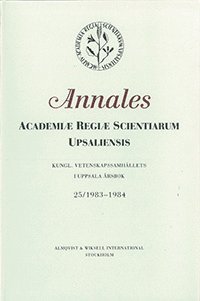 Kungl. Vetenskapssamhällets i Uppsala årsbok 25/1983-1984 1