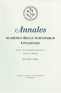 Kungl. Vetenskapssamhällets i Uppsala årsbok 26/1985-1986 1