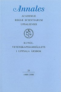 Kungl. Vetenskapssamhällets i Uppsala årsbok 28/1989-1990, Häftad