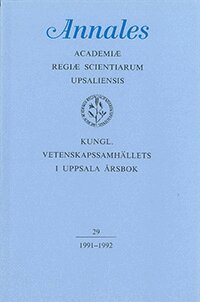 Kungl. Vetenskapssamhällets i Uppsala årsbok 29/1991-1992, Häftad