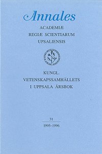 bokomslag Kungl. Vetenskapssamhällets i Uppsala årsbok 31/1995-1996