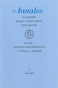 bokomslag Kungl. Vetenskapssamhällets i Uppsala årsbok 33/1999-2000