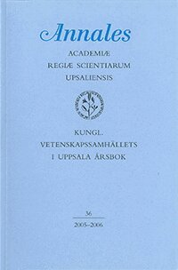Kungl. Vetenskapssamhällets i Uppsala årsbok 36/2005-2006, Häftad
