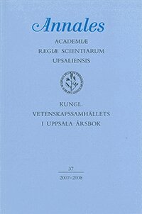 Kungl. Vetenskapssamhällets i Uppsala årsbok 37/2007-2008, Häftad