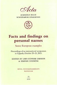 bokomslag Facts and findings on personal names
