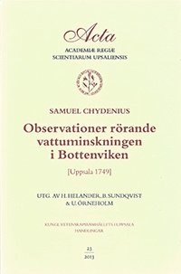 bokomslag Observationer rörande vattuminskningen i Bottenviken