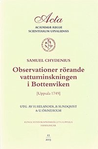 bokomslag Observationer rörande vattuminskningen i Bottenviken