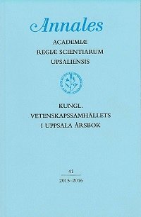 bokomslag Kungl. Vetenskapssamhällets i Uppsala årsbok 41/2015-2016