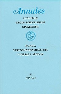 Kungl. Vetenskapssamhällets i Uppsala årsbok 41/2015-2016, Häftad