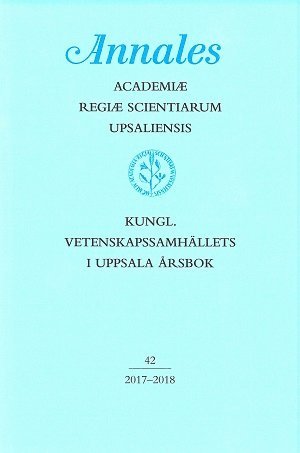 bokomslag Kungl. Vetenskapssamhällets i Uppsala årsbok 42/2017-2018