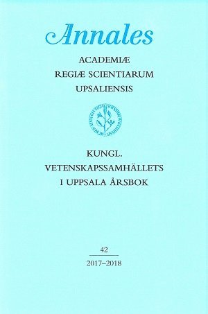 Kungl. Vetenskapssamhällets i Uppsala årsbok 42/2017-2018, Häftad