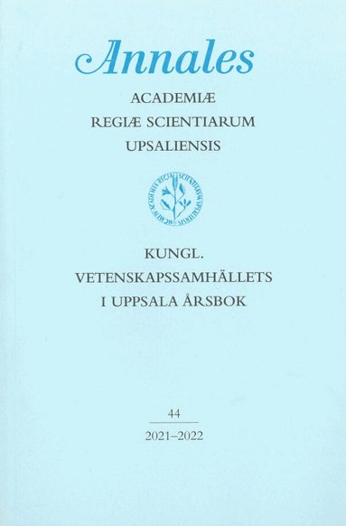 Kungl. Vetenskapssamhällets i Uppsala årsbok 44/2021-2022, Häftad