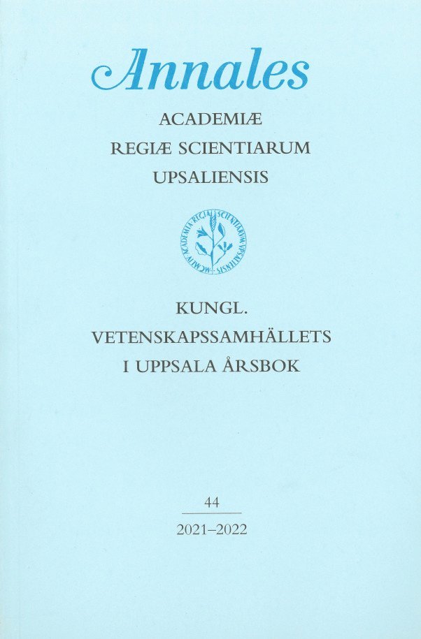 Kungl. Vetenskapssamhällets i Uppsala årsbok 44/2021-2022