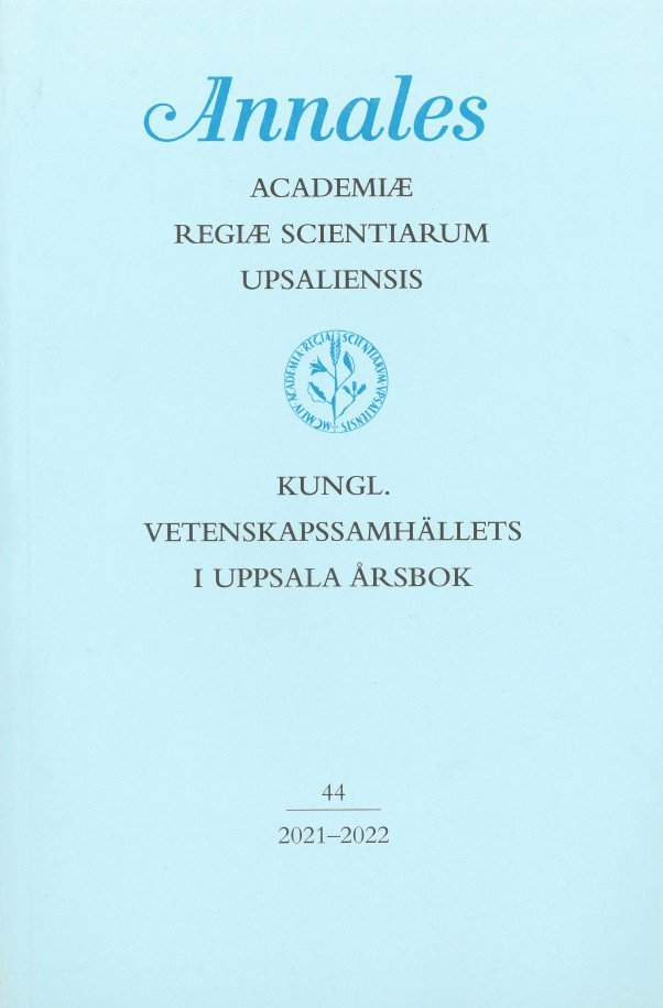 Kungl. Vetenskapssamhällets i Uppsala årsbok 44/2021-2022 1