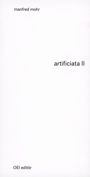 bokomslag Artificiata II