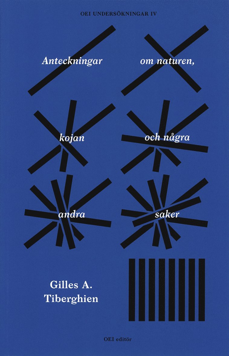 Gilles A. Tiberghien - Anteckningar om naturen, kojan och några andra saker, Häftad
