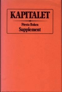 bokomslag Kapitalet : Första boken. Supplement