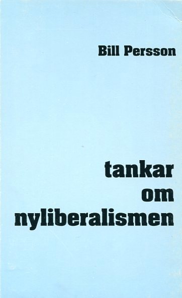 bokomslag Tankar om nyliberalism