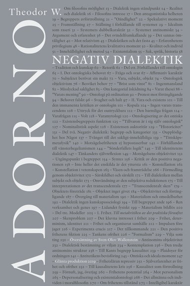 Theodor W. Adorno - Negativ dialektik, Häftad