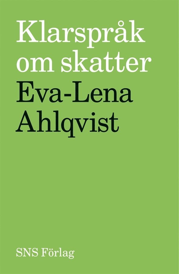 Klarspråk om skatter 1