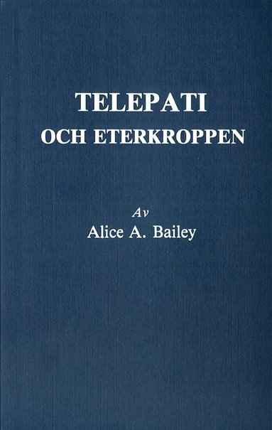 bokomslag Telepati och eterkroppen (2u)