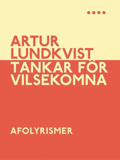 bokomslag Tankar för vilsekomna