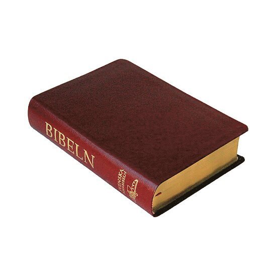 Svenska Folkbibeln 2015 Mellanformat röd cabraskinn, Inbunden