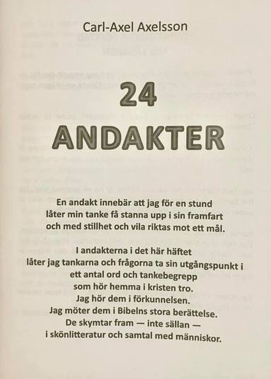 bokomslag 24 andakter