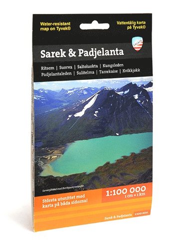 bokomslag Sarek & Padjelanta 1:100.000