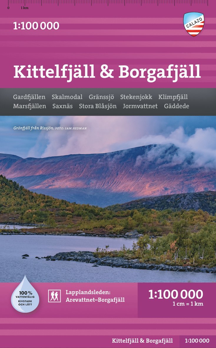 Kittelfjäll - Borgafjäll (1:100 000) 1