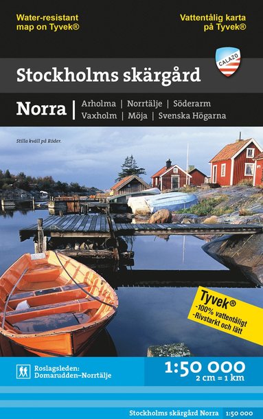 bokomslag Stockholms skärgård - Norra 1:50.000