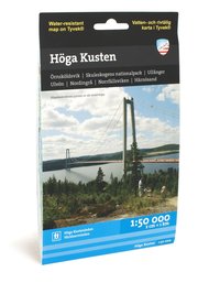 bokomslag Höga kusten - tyvekkarta 1:50000