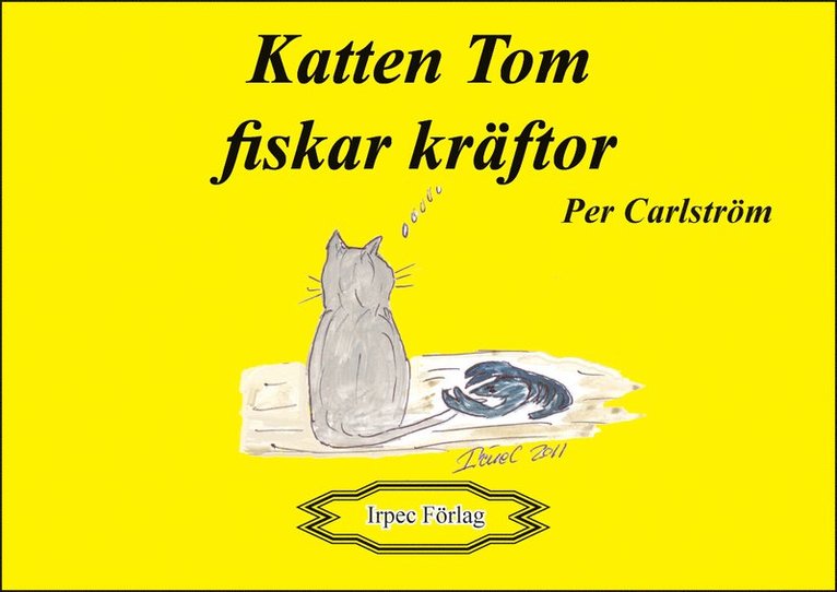 Katten Tom fiskar kräftor