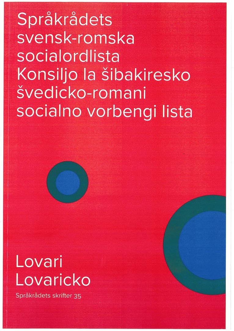 Språkrådets svensk-romska (lovari) socialordlista 1