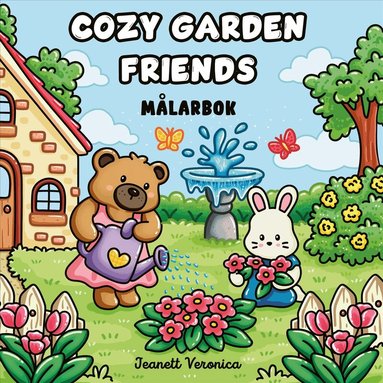 Jeanett Veronica - Cozy Garden Friends : Målarbok, Häftad