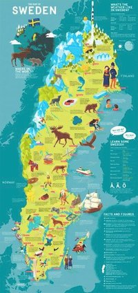 bokomslag The map of Sweden (5 pack)