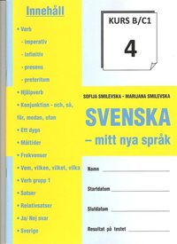 bokomslag SVENSKA - mitt nya språk Kurs B/C 1-8