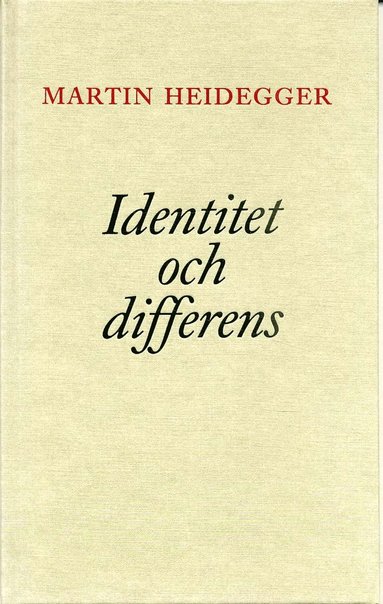 bokomslag Identitet och differens