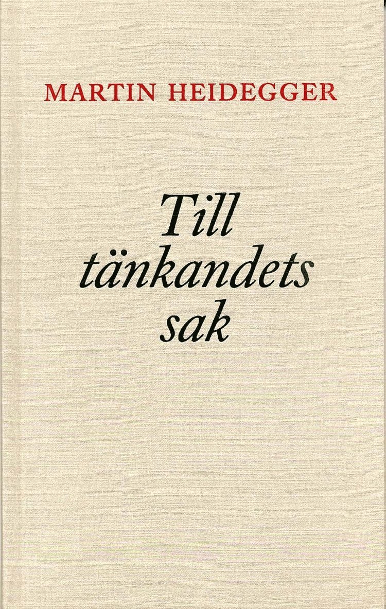 Till tänkandets sak 1