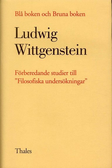 bokomslag Blå boken och Bruna boken - Förberedande studier till "Filosofiska undersök