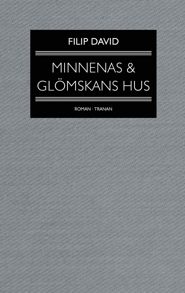 Filip David - Minnenas och glömskans hus, Inbunden