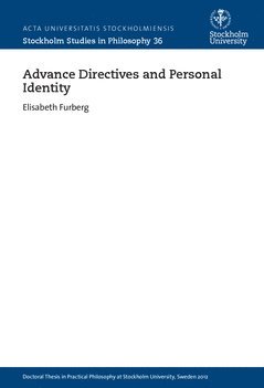 Advance directives and personal identity 1