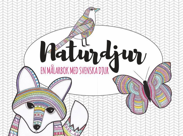 Ida Lindström - Naturdjur : en målarbok med svenska djur, Inbunden