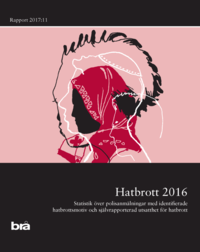 bokomslag Hatbrott 2016 : statistik över polisanmälningar med identifierade hatbrottsmotiv och självrapporterad utsatthet för hatbrott