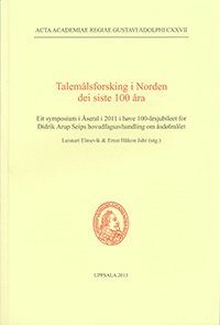 bokomslag Talemålsforskning i Norden dei siste 100 åra